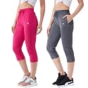 Modeve Women Solid Cotton Blend Capri for