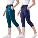 Modeve Women Solid Cotton Blend Capri for