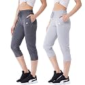 Modeve Women Solid Cotton Blend Capri for