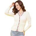 Modeve Women V Neck Ethnic Sweater for