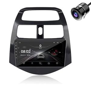 modorwy original 9inch hd qled car android stereo  2gb ram amp 32gb rom  os 13 double din car multimedia player  incl ahd rear camera amp frame compatible with chevrolet beat - 1 year warranty