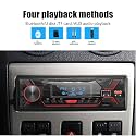 Modishombre Car Fm Stereo System -720S Mp3 Player with Bluetooth, 1 Din, 200 Watts with Dual USB Ports (Music & Charging), Aux in, Fm, Hands Free Calling with Phone Caller Id & Remote Control