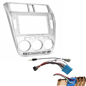 modorwy 9 inch car android frame compatible with honda city i-vtec 2008-2013  includes plug amp play wiring harness  premium abs material  scratch amp heat resistant design