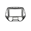 Modorwy ABS300 Plastic Material 9 inch Hyundai Car Stereo Frame with Wiring Suitable for Base Model Hyundai i20 2008-2012 - (Grey Color)