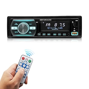 modorwy car fm stereo system mp3 player with bluetooth 1 din200watts mutliple equalizer mode with dual usb ports music amp charging aux infmhands free calling with phone caller idampremote control