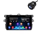 Modorwy Original QLED 9” Zlink Car Android Stereo | OS 13 | 1GB+32GB | Display Support Car Play &amp; Android Auto | incl. AHD Rear Camera &amp; Frame Compatible with Corolla Altis 2008-2012 - 1 Year Warranty