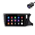 Modorwy Original 9” QLED Car Media Player with Car Play &amp; Android Auto | Android Stereo OS 13 | 1GB+32GB | Free AHD Camera | Frame Compatible with Honda City I-DTec 2014-2020- 1 Year Warranty