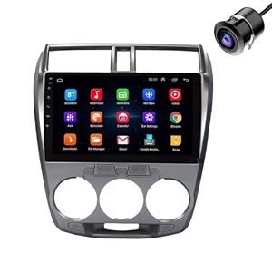 modorwy original 9 qled car media player with car play amp android auto  android stereo os 13  1gb32gb  free ahd camera  frame compatible with honda city i-vtec 2008-2012- 1 year warranty