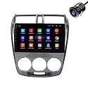 Modorwy Original 9” QLED Car Media Player with Car Play &amp; Android Auto | Android Stereo OS 13 | 1GB+32GB | Free AHD Camera | Frame Compatible with Honda City I-VTEC 2008-2012- 1 Year Warranty