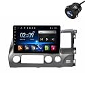 Modorwy Original 9” QLED Car Media Player with Car Play &amp; Android Auto | Android Stereo OS 13 | 1GB+32GB | Free AHD Camera | Frame Compatible with Honda Civic 2006-2015- 1 Year Warranty