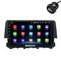Modorwy Original 9” QLED Car Media Player with Car Play &amp; Android Auto | Android Stereo OS 13 | 1GB+32GB | Free AHD Camera | Frame Compatible with Honda Civic- 1 Year Warranty