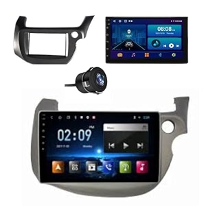 modorwy original 9 qled car media player with car play amp android auto  android stereo os 13  1gb32gb  free ahd camera  frame compatible with honda jazz 2007-2013- 1 year warranty