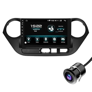 modorwy original 9inch hd qled car android stereo  2gb ram amp 32gb rom  os 13 double din car multimedia player  incl ahd rear camera amp frame compatible with hyundai grand i10-1 year warranty