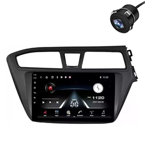 modorwy original 9 qled car media player with car play amp android auto  android stereo os 13  1gb32gb  free ahd camera  frame compatible with hyundai i20 elite1 year replacement warranty