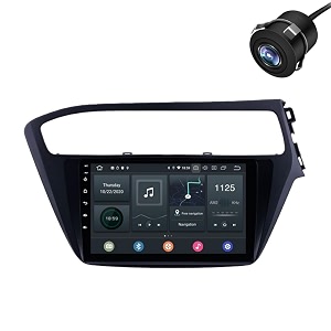 modorwy original 9 qled car media player with car play amp android auto  android stereo os 13  1gb32gb  free ahd camera  frame compatible with hyundai i20 elite- 1 year replacement warranty