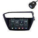 Modorwy Original 9” QLED Car Media Player with Car Play &amp; Android Auto | Android Stereo OS 13 | 1GB+32GB | Free AHD Camera | Frame Compatible with Hyundai i20 Elite- 1 Year Replacement Warranty