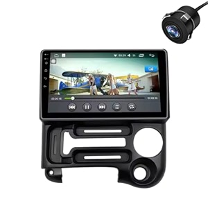 modorwy original 9 qled car media player with car play amp android auto  android stereo os 13  1gb32gb  free ahd camera  frame compatible with hyundai santro xing- 1 year replacement warranty
