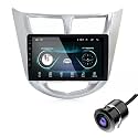 Modorwy Original 9” QLED Car Media Player with Car Play &amp; Android Auto | Android Stereo OS 13 | 1GB+32GB | Free AHD Camera | Frame Compatible with Hyundai Verna 2012-2017(1 Year Replacement Warranty)