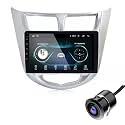 Modorwy Original 9inch HD QLED Car Android Stereo | 2GB RAM &amp; 32GB ROM | OS 13 Double Din Car Multimedia Player | incl. AHD Rear Camera &amp; Frame Compatible with Hyundai Verna Fludic - 1 Year Warranty