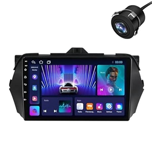 modorwy original 9 qled car media player with car play amp android auto  android stereo os 13  1gb32gb  free ahd camera  frame compatible with maruti ciaz- 1 year replacement warranty