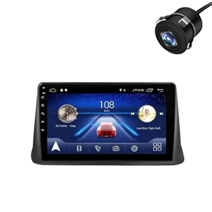 modorwy original 9 qled car media player with car play amp android auto  android stereo os 13  1gb32gb  free ahd camera  frame compatible with tata nexon- 1 year warranty