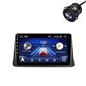 Modorwy Original 9” QLED Car Media Player with Car Play & Android Auto | Android Stereo OS 13 | 1GB+32GB | Free AHD Camera | Frame Compatible with Tata Nexon- 1 Year Warranty