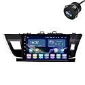Modorwy Toyata Corolla Altis 2014+ Wireless CarPlay &amp; Android Auto 9inch 1280P HD Car Display with Gorilla Glass | Android 13 | TS-7 Processor | 2GB RAM &amp; 32GB ROM-AHD Camera &amp; Frame Included