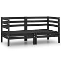 Modular Corner Sofa Set for Outdoor Patio Garden Furniture, Solid Pinewood Construction with Weather-Resistant Durable Design, Comfortable Seating for 4 Adults, Modern