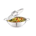 MODWARE Tri Ply Stainless Steel Kadhai with