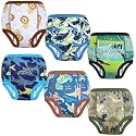MOEMOE BABY Training Underwear 6 Packs Absorbent Potty Training Pants for Baby Boys and Girls 2T-9T Blue