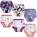 MOEMOE BABY Training Underwear 6 Packs Absorbent Potty Training Pants for Baby Boys and Girls 2T-9T Pink