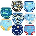 MOEMOE BABY Training Underwear 8 Pack Cotton Potty Training Pants for Toddler Boys and Girls 2-7T