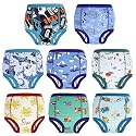MOEMOE BABY Training Underwear 8 Packs Soft Cotton Absorbent Potty Training Pants for Toddler Boys and Girls 8 Years