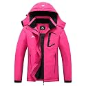 MOERDENG Women's Warm Winter Ski Coat Waterproof Snowboarding Jacket
