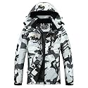 MOERDENG Women's Waterproof Ski Jacket Warm Winter Snow Coat Mountain Windbreaker Hooded Raincoat