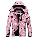 MOERDENG Women's Waterproof Ski Jacket Warm Winter Snow Coat Mountain Windbreaker Hooded Raincoat
