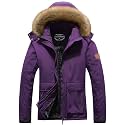 MOERDENG Women's Waterproof Ski Jacket Winter Warm Hooded Snow Coat