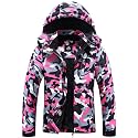 MOERDENG Women's Waterproof Warm Ski Coat Windproof Outdoor Winter Jacket