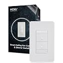 MOES Star Ring Smart Ceiling Fan Control Dimmer Switch, 4-Speed Alexa