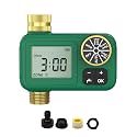 MOES Water Timer for Garden Hose, 1 Outlet, Rain Delay, Brass Fittings