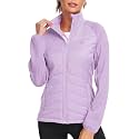 MoFiz Women Lightweight Insulated Hiking Jacket Fleece Lined Running Jacket
