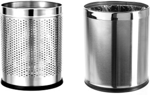 Mofna Open Dustbin Combo Perforated and Plain