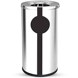 mofna Stainless Steel Ash can Dustbin Trash