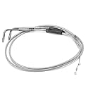 Mofun 44" Throttle Idle Cable Fit for Harley Sportster XL 883 1200 Dyna