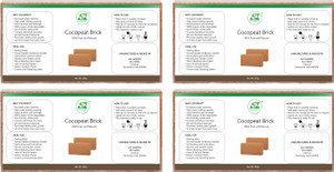 mog cocopeat brick 100 pure natural organic soil manure for plants manure
