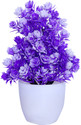 mogal Wild Artificial Plant  with Pot (16 cm, Blue)