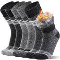 MOGGEI 3 Pairs Thermal Winter Socks for Women &amp; Men Thick Extra Warm Insulated Ski Boot Socks for Cold Weather