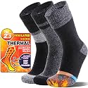 MOGGEI 3 Pairs Thermal Winter Socks for Women &amp; Men Thick Extra Warm Insulated Ski Boot Socks for Cold Weather