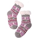 MOGGEI Girls Slipper Fuzzy Socks Kids Boys Fluffy Fleece Lined Warm Plush Sherpa Winter Child Home Socks