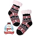 MOGGEI Girls Slipper Fuzzy Socks Kids Boys Fluffy Fleece Lined Warm Plush Sherpa Winter Child Home Socks